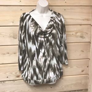 Chico’s Easywear Pullover Top 3/4 Sleeves Sz L